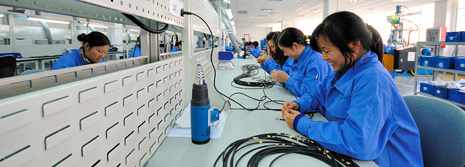 lemo connector assembly line